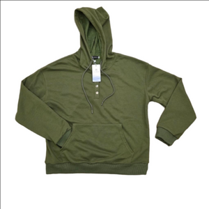 Men's Ezymall green hoodie with pocket size XL